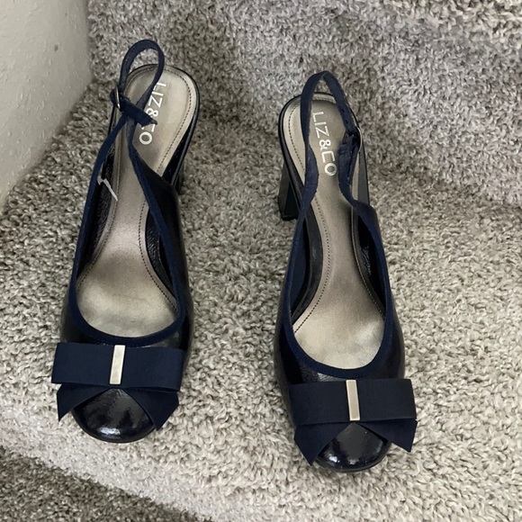 liz & co. Shoes - Navy Blue Slingbacks